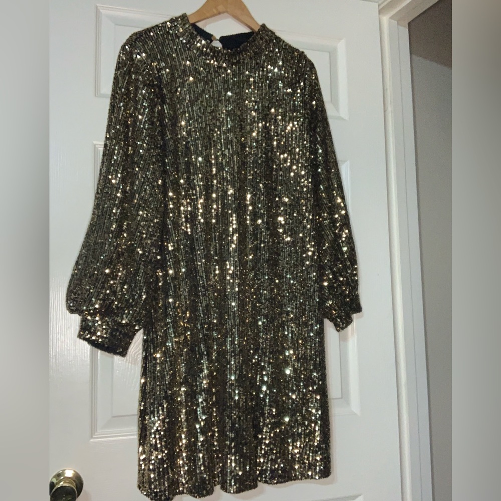 Eloquii Gold Sequin Dress (worn once for photo shoot)